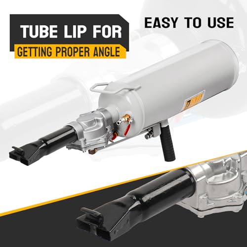 TUFFIOM 2.1 Gallon Air Tire Bead Blaster Seater w/Pressure Gauge & Handle, Wheel Trigger Seating Tool Inflator Tank for Motorcycle ATV Car, 87-116PSI Operating Pressure, Gray - color: Gray