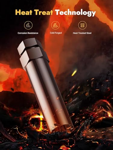 MIKKUPPA Small 6 Spline Lug Nuts Socket, Compatible with 3/4“ (19mm) and 13/16“ (21mm) Hex Wrench, for 12x1.5, 12x1.25, 1/2-20 Spline Nuts, 20.5mm Thin Wall Wheel Nuts Tuner Tool Key - color: Black, size: 6 Spline - 1 PC