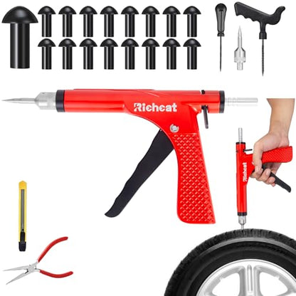 Richcat Replacement Mushroom Plugs for tubeless Tire Puncture Repair kit,for Motorcycles, Cars, Trucks, ATVs and Tractors(30 Plugs) - size: 30PCS