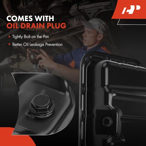 A-Premium Lower 3.6L Engine Oil Pan Sump with Plug, Gasket & Bolts | Compatible with Dodge Grand Caravan 2011-2020, Journey, Avenger & Chrysler Town & Country 200 & Ram ProMaster 1500 2500 - style: Complete Oil Pan Kit