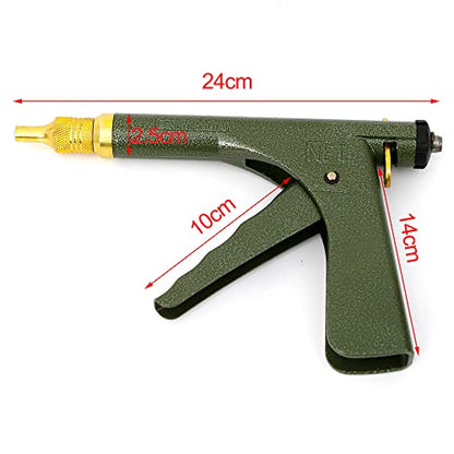 DNYSYSJ Tire Plug Gun Mushroom Tire Plug Kit Tire Plugger Tubeless Tyre Plug Gun Repair Kit with Rubber Plugs Car Auto Tire Repair Kit,Grand Pistol Tire Plug in Dark Green