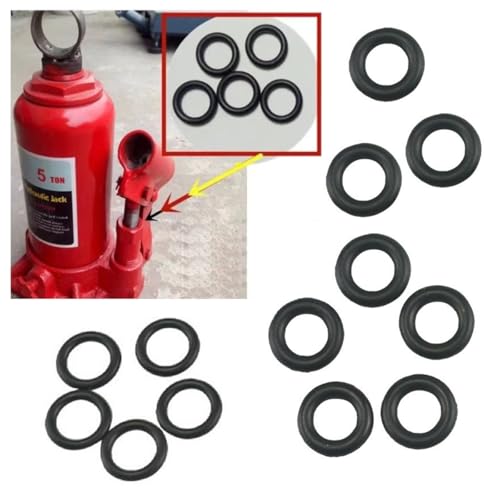 15 Pack Hydraulic Bottle Jack O Ring Kit Replacement Nitrile Rubber O Ring Seal Kit Non Leaking Oil Sealing Gasket for Automotive Muti-Directional Welded Bottle Jack Horizontal Bottle Jacks