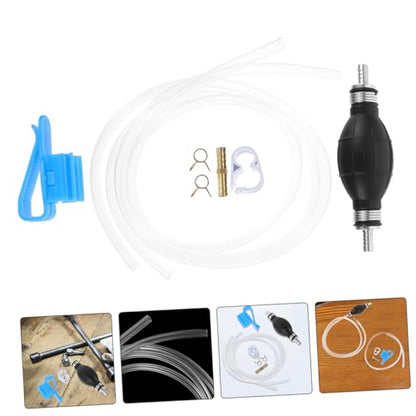 Homoyoyo Manual Hand Siphon Pump Fuel Transfer Hose Kit Lightweight PVC Plastic Gasoline Oil Transfer for Cars Accurate Regulation Durable Siphon Pump Gas Tank Use