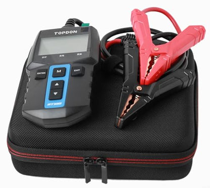 Protective Travel Carrying Case Compatible with TOPDON BT100 Car Battery 12V Alternator Load Tester 100-2000 CCA Automotive Alternator Cranking System Tester (Only Case)