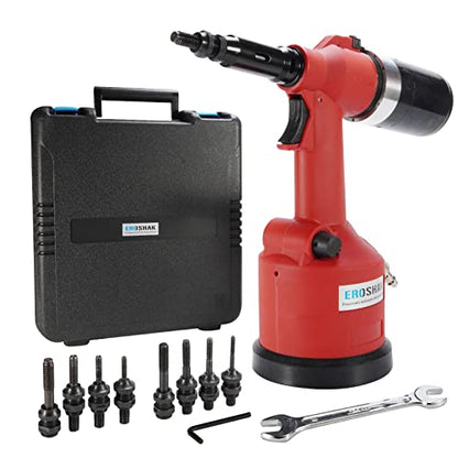 Industrial Hydraulic Pneumatic Riveter Automatic Air Rivet Nut Gun Tool Setting Kit Rivnut Riveting，with Metric & SAE Mandrels (8 Size) - color: Hydraulic Rivet Nut Tool