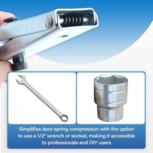 W84603 Door Spring Tool Fits for GM Cars and Trucks, Door Hinge Spring Compressor Tool Compatible with ½ Inch Wrenches, Easy Installation