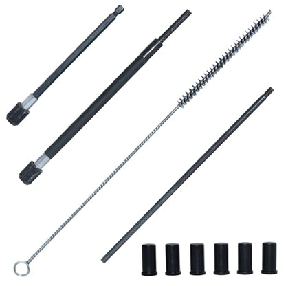 19 Pieces Injector Seat and Manhole Cleaning Set, Universal Injector Seat Cleaning Brush Kit, Injector Nozzle Sealing Tool for Most Diesel Engines.