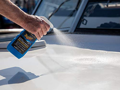 Meguiar's M4716 Marine/RV Hard Water Spot Remover - Effective Marine Hard Water Spot Remover for Boats, RVs, Removes Mineral Deposits, Ideal Boat Water Spot Remover for Marine Enthusiasts - size: 16 Fl Oz (Pack of 1)