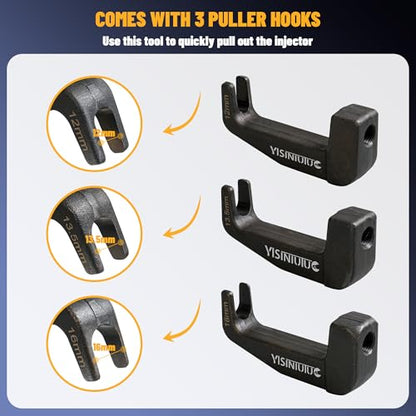 Pneumatic Injector Puller Diesel Injector Puller Kit for Diesel Engines, Diesel Injector Extractor Tool