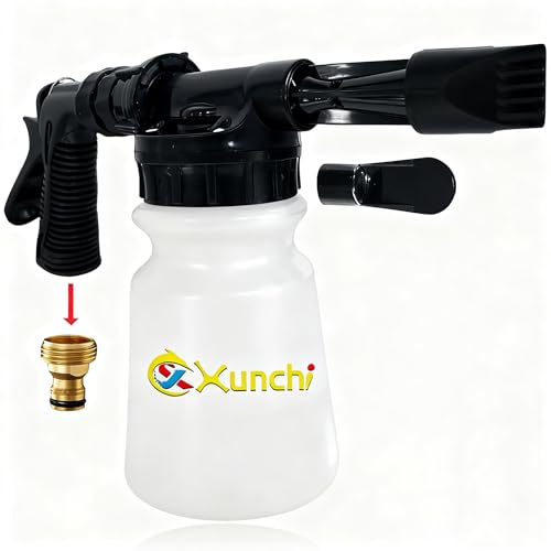 Foam Gun Car Wash Gun, Foam Blaster Equips 3/4" Universal Garden and Quick Connector (Connects to Any Garden Hose) for Watering Plants, Lawn, Patio, Car Wash, Cleaning