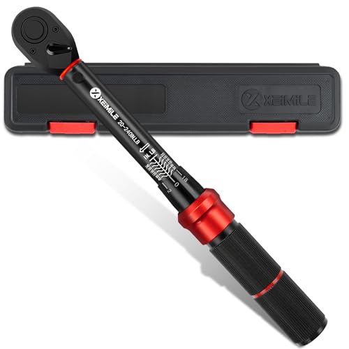 1/4-Inch Drive Click Torque Wrench-20-240 In.Lb for Bike Motorcycle | Inch Pound Torque Wrench(2.3-27.1 Nm),72T Dual-Direction Dual Range, 3% Precision for Small Equipment, Gunsmithing Car Repair - size: 1/4"DR. 20~240 IN-LB