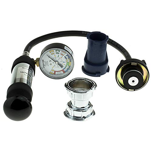 MotoRad MT-300 Pressure Tester Engine Coolant System Pressure Tester Fits Ford F-150 75–15 F-250 99-16 Explorer 91-16 Chevy Silverado 99–16 Toyota Camry 83–17 Honda Accord 76–17 Civic 73–15 CR-V 97–16