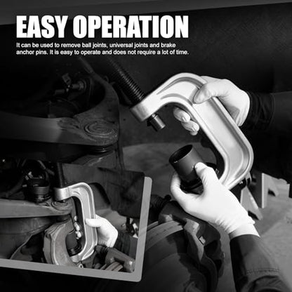 ‎DNA Motoring 10pcs Ball Joint Press Removal/Installation Tool Set with Adapters for Most 2WD 4WD Cars Light Trucks,Blue, TOOLS-00312 - style: 10 Ball Joint Press set 2