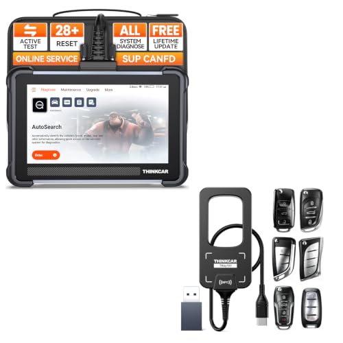 Thinkscan 672 All System OBD2 Scanner Diagnostic Tool+THINKCAR TKEY101 Key Fob Replacement Kits for Vehicles