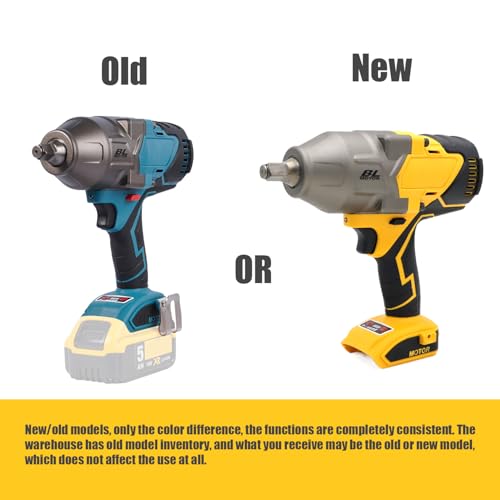 1100 ft-lbs(1500Nm) maximum torque, 20V 1/2 inch cordless impact wrench-brushless, 4-speed adjustment, automatic start and stop.(Host only/Without battery). - size: 1/2 1500Nm