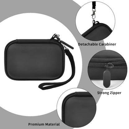 Boobowl Scanner Case for TOPDON TopScan OBD2/ XTOOL Scanner Diagnostic Tool | Mesh Pocket for USB Cables, Compact Size and Wrist Strap for Car Storage, Garage Organization, Road Trips and Travel - Black