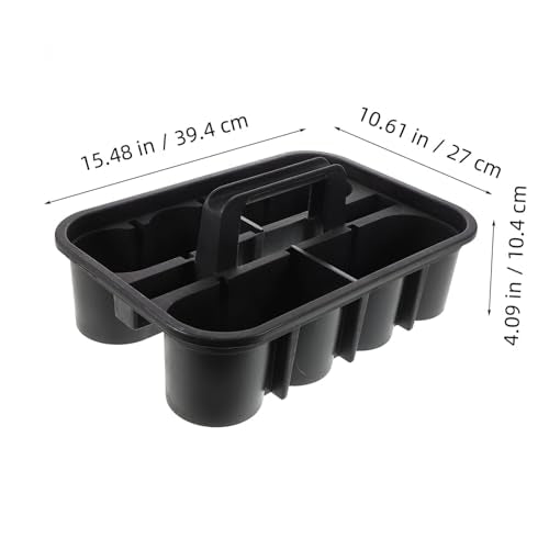 Ciieeo Large Plastic Cleaning Organizer Basket with Handle Durable Storage for Car Accessories and Cleaning Supplies Versatile Design for Repair Shops and Home Use
