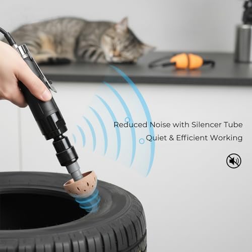 Professional Air Tire Repair and Polishing Tool Kit with 2500rpm Low Speed Buffer