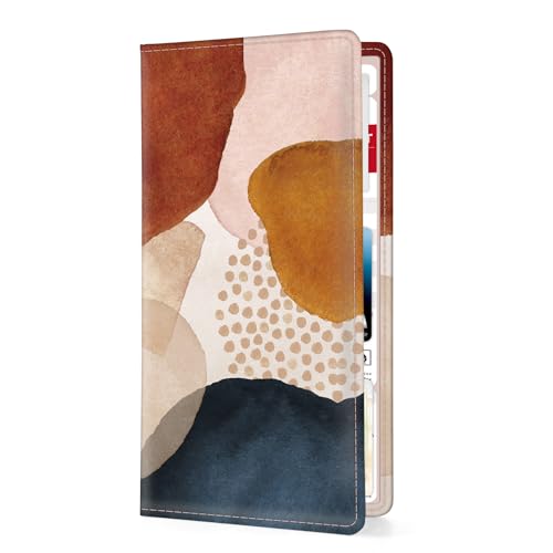 Car Registration and Insurance Holder，Colour Patterns Men Women Car License Document Registration and Insurance Card Holder - color: Abstract Texture