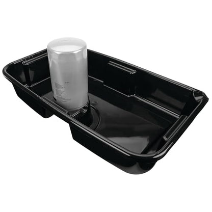 Performance Tool W4079 11-Quart Oil Drain Pan, Chemical-Resistant, Oil Filter Stand, Black - style: 11 Quart Drain Pan