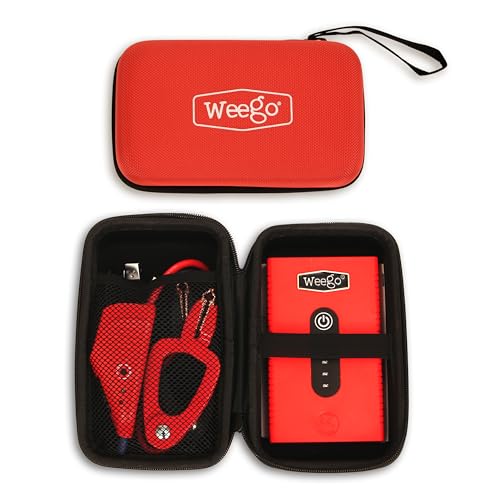 Weego 44s: 2100A Self-Use 12V Lithium Car Battery Jump Starter – USA-Engineered Safe Replacement for Jumper Cables - Car Jumper Starter Portable for 7L Gas and 3.5L Diesel Engines (N44s) - size: Weego 44s