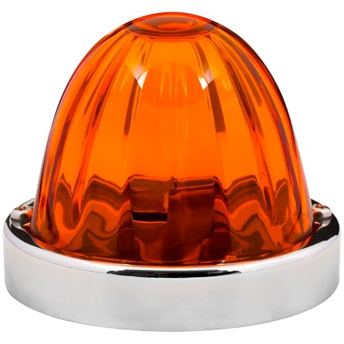 GG Grand General 92445 Stainless Steel Dark Amber Watermelon+ Glass Lens Kit for #1157, Bulb not Included - color: 1157 Bulb Base, style: Dark Amber