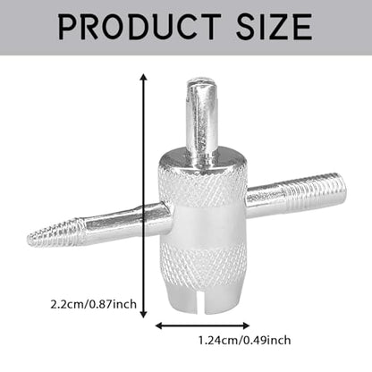 4 Way Tire Valve Stem Core Removal Tools, 4-in-1 Tyre Air Valve Stem Puller Remover and Installer Repair Kit, Multifunctional Tire Valves Core Removal Tool Wrench for Car Motorcycle Bicycle（1PCS） - size: 1PCS