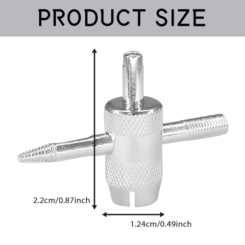 4 Way Tire Valve Stem Core Removal Tools, 4-in-1 Tyre Air Valve Stem Puller Remover and Installer Repair Kit, Multifunctional Tire Valves Core Removal Tool Wrench for Car Motorcycle Bicycle（2PCS） - size: 2PCS