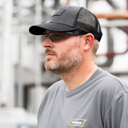 Ironwear 3085 Safety Glasses Anti-Fog ANSI Z87 Compliant with UVA and UVB Protection - color: Black/Gray