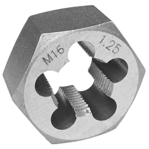 M16x1.25 Metric Hex Rethreading Die Alloy Steel Right Hand Die for Thread Repair and Maintenance - size: M16x1.25