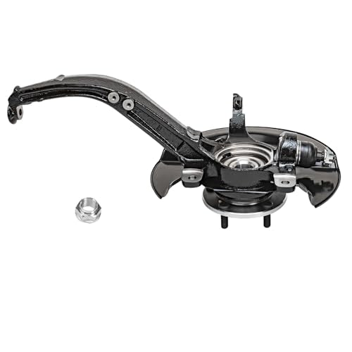 Detroit Axle - 2.4L Front Knuckles Tie Rods for 2003-2007 Honda Accord 2004 2005 2006 Steering Knuckles and Wheel Bearing Hub Assembly Outer Tie Rod Ends Replacement [Manual Transmission] - size: 4SU48821/Kit
