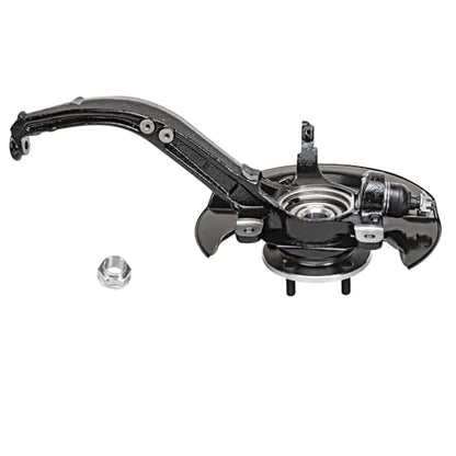 Detroit Axle - 2.4L Front Knuckles Tie Rods for 2003-2007 Honda Accord 2004 2005 2006 Steering Knuckles and Wheel Bearing Hub Assembly Outer Tie Rod Ends Replacement [Manual Transmission] - size: 4SU48821/Kit