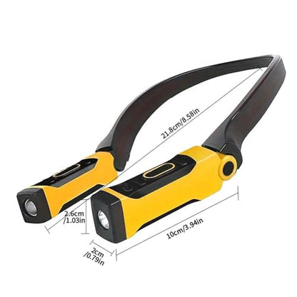 Fockety LED Neck Light, USB Charging High Brightness Rechargeable Neck Flashlight Work Light, Reading Work Lamp for Repair Mechanics Men Women