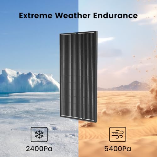 ACOPOWER 12V 200W Mono Solar Panel for 12V Battery Charging,Singel Panel Only,Off-Grid System(2 * 200W) - size: 200W 2-Pack
