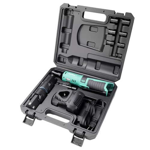 Dotool 3/8'' Cordless Electric Ratchet Wrench Set,40Ft-Lbs,12V Power Ratchet Wrench Kit with 2 X 2.0Ah Battery, Variable Speed Trigger,6pcs Standard Sockets,1/4'' Adapter,3 inch Extension Bar