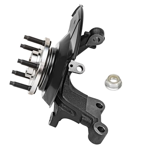 Detroit Axle - Front Steering Knuckle for 11-14 Ford Edge 11-15 Lincoln MKX | Front Right Steering Knuckle & Wheel Hub Bearing Assembly 2012 2013 Replacement - size: KA058/Kit