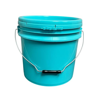 Heavy Duty Detailing Bucket (4 Gal) and Bucket Lid (for Car Wash, Boat, Truck, RV, Fishing & More) (White) - color: White