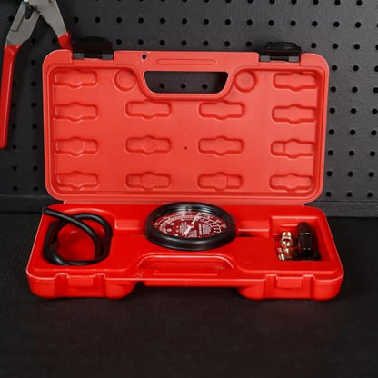 ABN Car Vacuum and Fuel Pump Tester Gauge Kit – Fuel Pump Pressure & Vacuum, Carburetor Intake Manifold, & Vacuum Test
