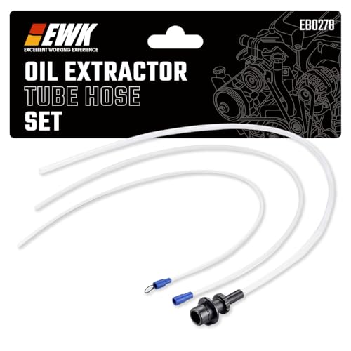 EWK 3-Piece Oil Extractor Tube Hose Set, Replacement Extension Hoses for 6.5L 10.5L 15L Pneumatic and Manual Vacuum Fluid Extractor Pumps for Engine Oil, Transmission Fluid, and Fluid Change Service - style: 3 Pcs set for 6.5L, 10.5L, 15L