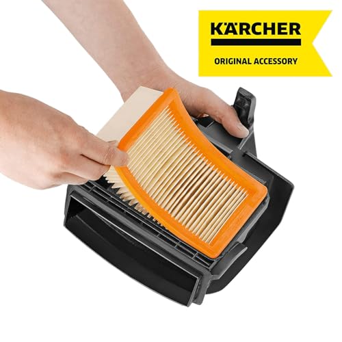 Kärcher Flat Pleated Filter for Karcher Wet Dry Vacuum - Compatible with WD 4, WD 5/P and WD 6 P S Wet Dry Vacs - Reusable Filter - style: Filter for WD4, WD5, WD 6