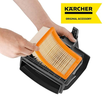Kärcher Flat Pleated Filter for Karcher Wet Dry Vacuum - Compatible with WD 4, WD 5/P and WD 6 P S Wet Dry Vacs - Reusable Filter - style: Filter for WD4, WD5, WD 6