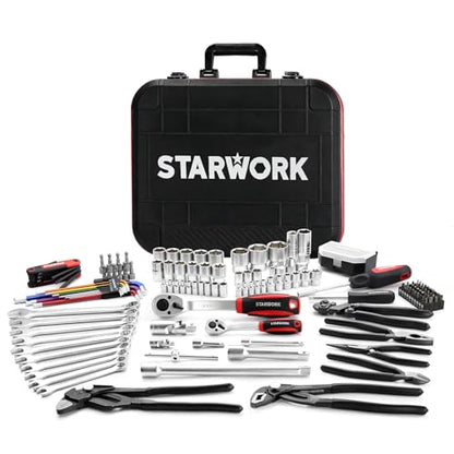 STARWORK TRUE MECHANIC™ 169-Piece Mechanics Tool Set, Professional, Metric - size: 169PC