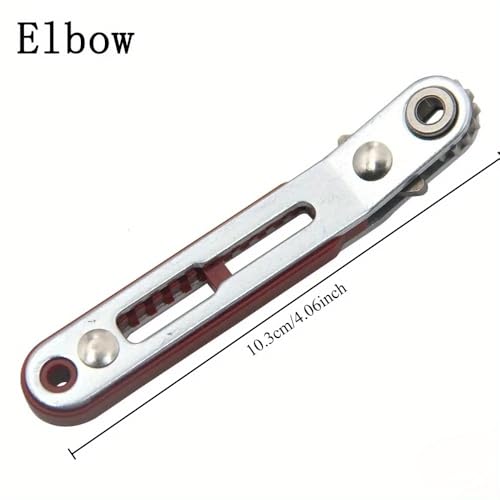 2 Pcs Multi-functional Reversible Ratchet Screwdriver Set, Offset Angled Handle, Cross Slotted Flat Screwdriver Bits, Dual Direction Forward Reverse Repair Hand Tools