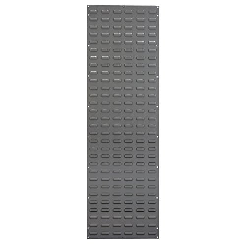 Akro-Mils Heavy Duty Wall Mount Steel Louvered Panel for AkroBins Plastic Bins, Wall Storage Bin Hanging Organizer System for AkroBins, Garage Storage, 18" W x 61" H, 1 Pack, Grey (30118) - color: Grey, size: 18-Inch W x 61-Inch H