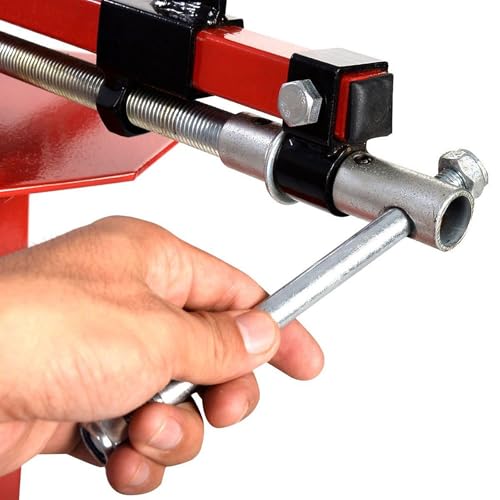 Manual Tire Changer, Tire Changing Machine, Changing Tool for 4" to 16-1/2" Tires, High Strength Steel, Hand Bead Breaker Mounting Tool, Tires Change Stand for Motorcycles, ATVs, Trailers, Car, Red