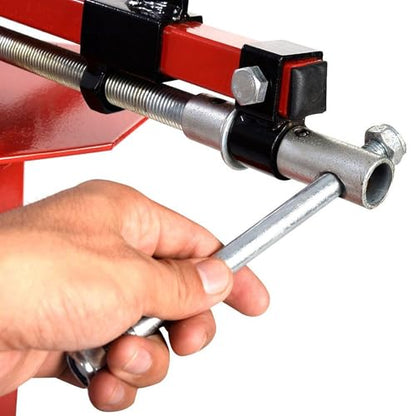 Manual Tire Changer, Tire Changing Machine, Changing Tool for 4" to 16-1/2" Tires, High Strength Steel, Hand Bead Breaker Mounting Tool, Tires Change Stand for Motorcycles, ATVs, Trailers, Car, Red