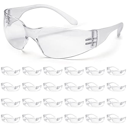 ATERET 300 Pairs Safety Glasses, Scratch Resistant Polycarbonate ANSI Z87.1 Impact Resistant Lens - color: Clear, size: 300 pairs