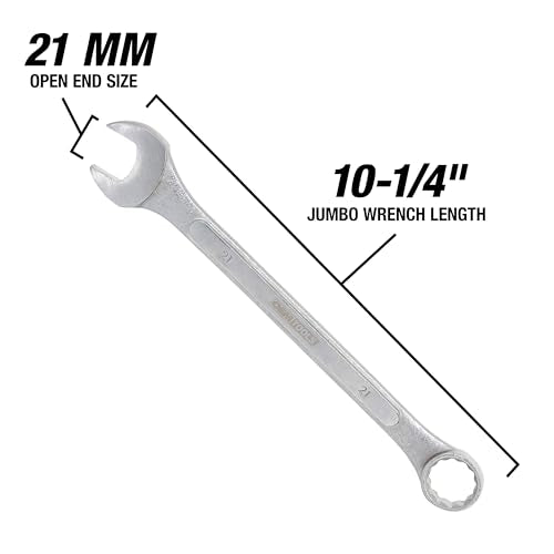 OEMTOOLS 22122 21 mm Jumbo Combination Wrench - size: 21mm