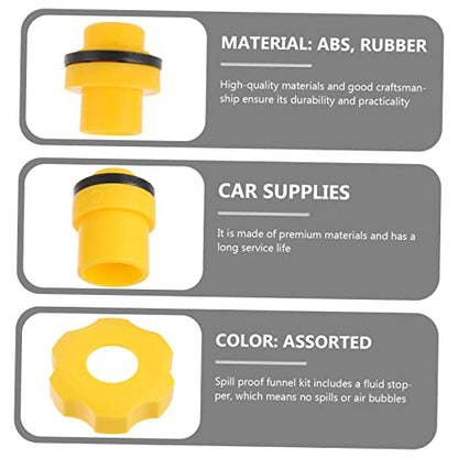 PRETYZOOM 1Set Coolant Filling Funnel Kit Spill Radiator Bleeder Tool with Fluid Stopper for Efficient Maintenance and Leak Prevention