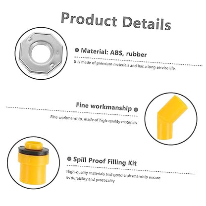 PRETYZOOM 1Set Coolant Filling Funnel Kit Spill Radiator Bleeder Tool with Fluid Stopper for Efficient Maintenance and Leak Prevention